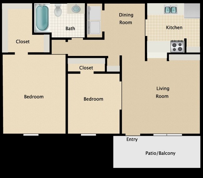 Unit 1304C 0908A floor plan